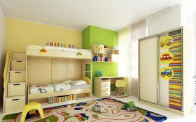 Детская комната Клаксон (Бежевый/корпус Клен) в Москаленки - moskalenki.katalogmebeli.com | фото 3