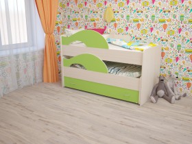 Кровать детская Радуга 1600 Млечный дуб/Венге в Москаленки - moskalenki.katalogmebeli.com | фото 8