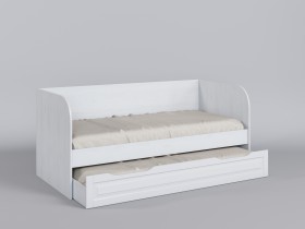 Диван-кровать Классика (Белый/корпус Выбеленное дерево) в Москаленки - moskalenki.katalogmebeli.com | фото 1