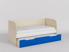 Диван-кровать Скай (Синий/Белый/корпус Клен) в Москаленки - moskalenki.katalogmebeli.com | фото