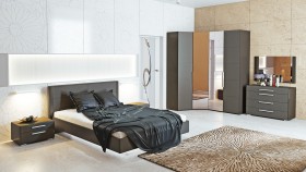 Двуспальная кровать «Наоми» (Фон серый, Джут) в Москаленки - moskalenki.katalogmebeli.com | фото 7