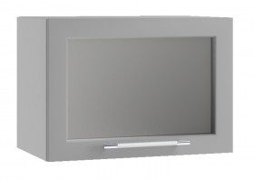 Гарда ПГС 500 шкаф верхний горизонтальный со стеклом Джинс в Москаленки - moskalenki.katalogmebeli.com | фото