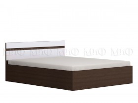 Ким кровать 1,4 (Венге/белый глянец) в Москаленки - moskalenki.katalogmebeli.com | фото 1
