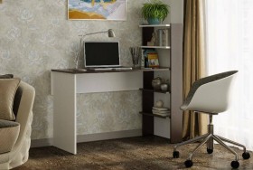 Компьютерный стол №3 (Венге/Белый) в Москаленки - moskalenki.katalogmebeli.com | фото 1