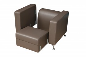 Кресло для отдыха "Премиум" (кож. зам. латте)/осн. в Москаленки - moskalenki.katalogmebeli.com | фото 4