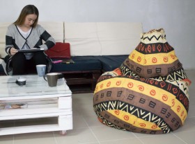 Кресло-груша Большое-Африка в Москаленки - moskalenki.katalogmebeli.com | фото 4