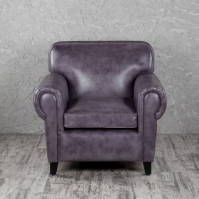 Кресло кожаное Элегант (Фиолетовый) в Москаленки - moskalenki.katalogmebeli.com | фото 4
