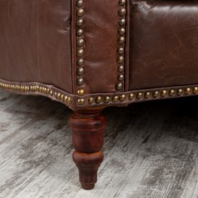 Кресло кожаное Лофт Аристократ (ширина 1100 мм) в Москаленки - moskalenki.katalogmebeli.com | фото 3