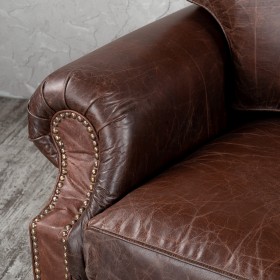 Кресло кожаное Лофт Аристократ (ширина 1100 мм) в Москаленки - moskalenki.katalogmebeli.com | фото 5