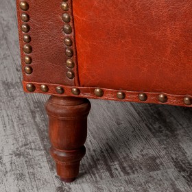 Кресло кожаное Лофт Аристократ (кожа буйвола) в Москаленки - moskalenki.katalogmebeli.com | фото 4
