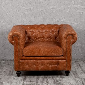 Кресло кожаное Лофт Честер (кожа буйвола) в Москаленки - moskalenki.katalogmebeli.com | фото 7