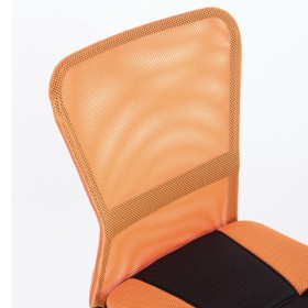 Кресло компактное BRABIX Smart MG-313 (черный, оранжевый) в Москаленки - moskalenki.katalogmebeli.com | фото 4