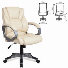Кресло офисное BRABIX Eldorado EX-504 (бежевый) в Москаленки - moskalenki.katalogmebeli.com | фото 1