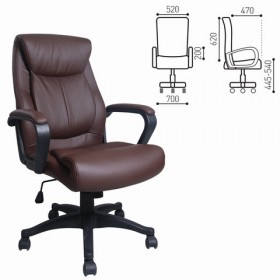 Кресло офисное BRABIX Enter EX-511 (коричневый) в Москаленки - moskalenki.katalogmebeli.com | фото