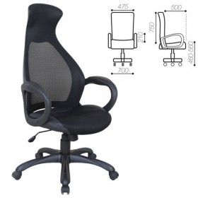 Кресло офисное BRABIX Genesis EX-517 (черное) в Москаленки - moskalenki.katalogmebeli.com | фото