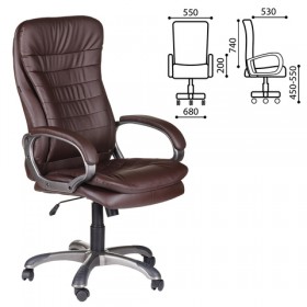 Кресло офисное BRABIX Omega EX-589 (коричневое) в Москаленки - moskalenki.katalogmebeli.com | фото
