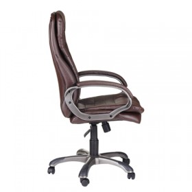 Кресло офисное BRABIX Omega EX-589 (коричневое) в Москаленки - moskalenki.katalogmebeli.com | фото 2