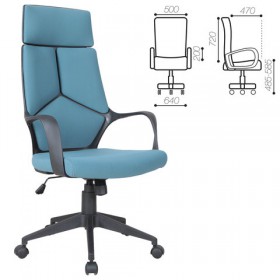 Кресло офисное BRABIX Prime EX-515 (голубая ткань) в Москаленки - moskalenki.katalogmebeli.com | фото 1