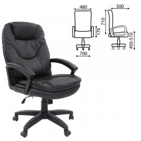 Кресло офисное BRABIX Trend EX-568 (черный) в Москаленки - moskalenki.katalogmebeli.com | фото