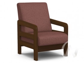 Кресло отдыха Вега-34 (орех лак/UNO BERRY) в Москаленки - moskalenki.katalogmebeli.com | фото