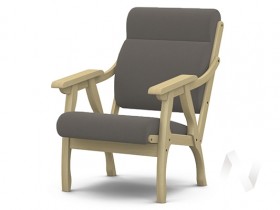 Кресло Вега-10 (бесцветный лак/ULTRA STONE) в Москаленки - moskalenki.katalogmebeli.com | фото 1