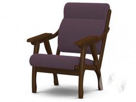 Кресло Вега-10 (орех лак/ULTRA PLUM) в Москаленки - moskalenki.katalogmebeli.com | фото