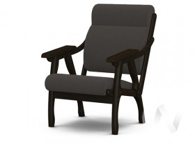 Кресло Вега-10 (венге лак/ULTRA GRAFIT) в Москаленки - moskalenki.katalogmebeli.com | фото