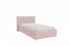 Кровать 0.9 Альба с основанием (Нежно-розовый велюр) в Москаленки - moskalenki.katalogmebeli.com | фото