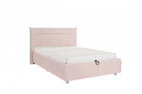 Кровать 1,2 Альба (Нежно-розовый велюр/под-мех) в Москаленки - moskalenki.katalogmebeli.com | фото