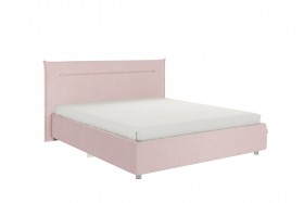 Кровать 1,6 Альба с основанием (Нежно-розовый велюр) в Москаленки - moskalenki.katalogmebeli.com | фото 1