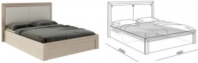Кровать 1,6 Глэдис (М32) с подъемным механизмом Распродажа в Москаленки - moskalenki.katalogmebeli.com | фото 2