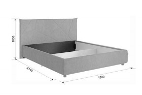 Кровать 1,6 Квест с подъемным механизмом (Топаз велюр) купить в Москаленки - moskalenki.katalogmebeli.com | фото 2