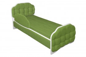 Кровать 160 Атлет 76 Зелёный (мягкий бортик) в Москаленки - moskalenki.katalogmebeli.com | фото
