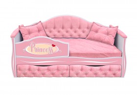 Кровать 160 серии Иллюзия 2 ящика 15 Бледно-розовый (подушки) в Москаленки - moskalenki.katalogmebeli.com | фото