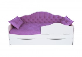 Кровать 170 серии Иллюзия Лайт 1 ящик 32 Фиолетовый (подушки) в Москаленки - moskalenki.katalogmebeli.com | фото