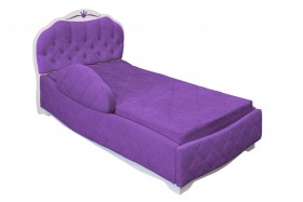 Кровать 190 Гармония Lux 32 Фиолетовый (мягкий бортик) в Москаленки - moskalenki.katalogmebeli.com | фото