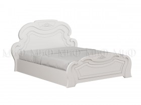 Кровать 1,4м Александрина (Белый/Белый глянец) в Москаленки - moskalenki.katalogmebeli.com | фото