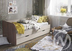 Кровать детская Балли 2-х уровневая (шимо темный/шимо светлый) в Москаленки - moskalenki.katalogmebeli.com | фото