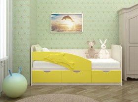 Кровать детская 1,6м Дельфин (Розовый металлик) в Москаленки - moskalenki.katalogmebeli.com | фото 3