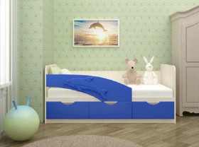 Кровать детская 1,6м Дельфин (Розовый металлик) в Москаленки - moskalenki.katalogmebeli.com | фото 7