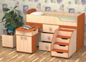 Кровать детская Фея 1.6 Венге/Дуб молочный в Москаленки - moskalenki.katalogmebeli.com | фото 3