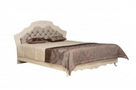 Кровать двойная "Кантри" (вудлайн кремовый/патина/ортопед/1820) в Москаленки - moskalenki.katalogmebeli.com | фото