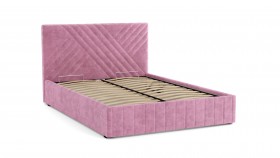 Кровать Гамма ш. 1400 (без основания для хранения) (велюр тенерифе розовый) в Москаленки - moskalenki.katalogmebeli.com | фото 3