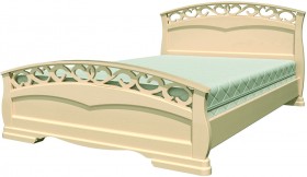 Кровать Грация-1 из массива сосны 900*2000 Белый античный в Москаленки - moskalenki.katalogmebeli.com | фото 17