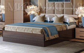 Кровать Нэнси 1,4м (Венге/капучино глянец) в Москаленки - moskalenki.katalogmebeli.com | фото