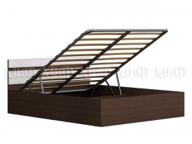 Кровать с подъемным механизмом Нэнси 1,6м (Венге/Белый глянец) в Москаленки - moskalenki.katalogmebeli.com | фото 1