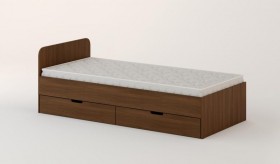 Кровать с ящиками 900 (Орех темный) в Москаленки - moskalenki.katalogmebeli.com | фото