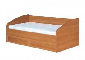 Кровать с ящиками с задней спинкой 900-1 без матраса Вишня Оксфорд в Москаленки - moskalenki.katalogmebeli.com | фото