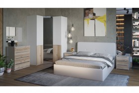 Кровать «Синди» с мягкой обивкой тип 1 (Белая) в Москаленки - moskalenki.katalogmebeli.com | фото 2