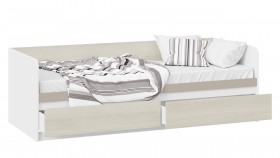 Кровать «Сканди» с 2 ящиками Дуб Гарден/Белый/Глиняный серый в Москаленки - moskalenki.katalogmebeli.com | фото 2